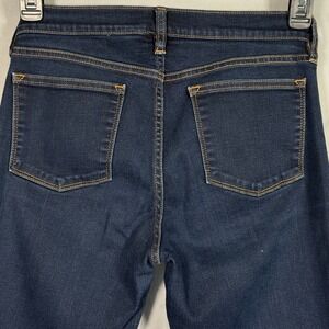 J.Crew Stretch Skinny Jeans Dark Indigo Wash Womens 29/30 Mid Rise Denim